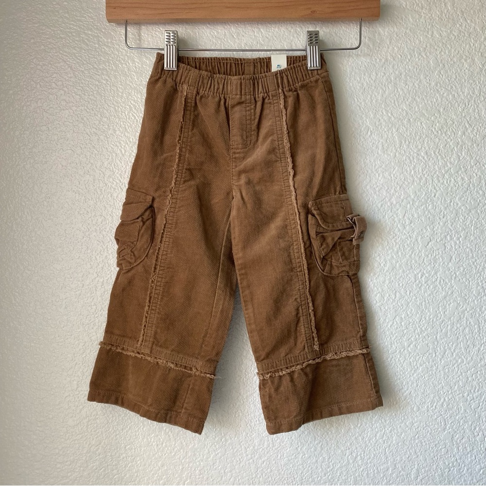 NWT The Children’s Place Brown Corduroy Cargo Pants - Size 24 Months